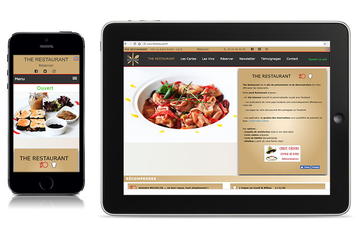 Site vitrine The RESTAURANT
